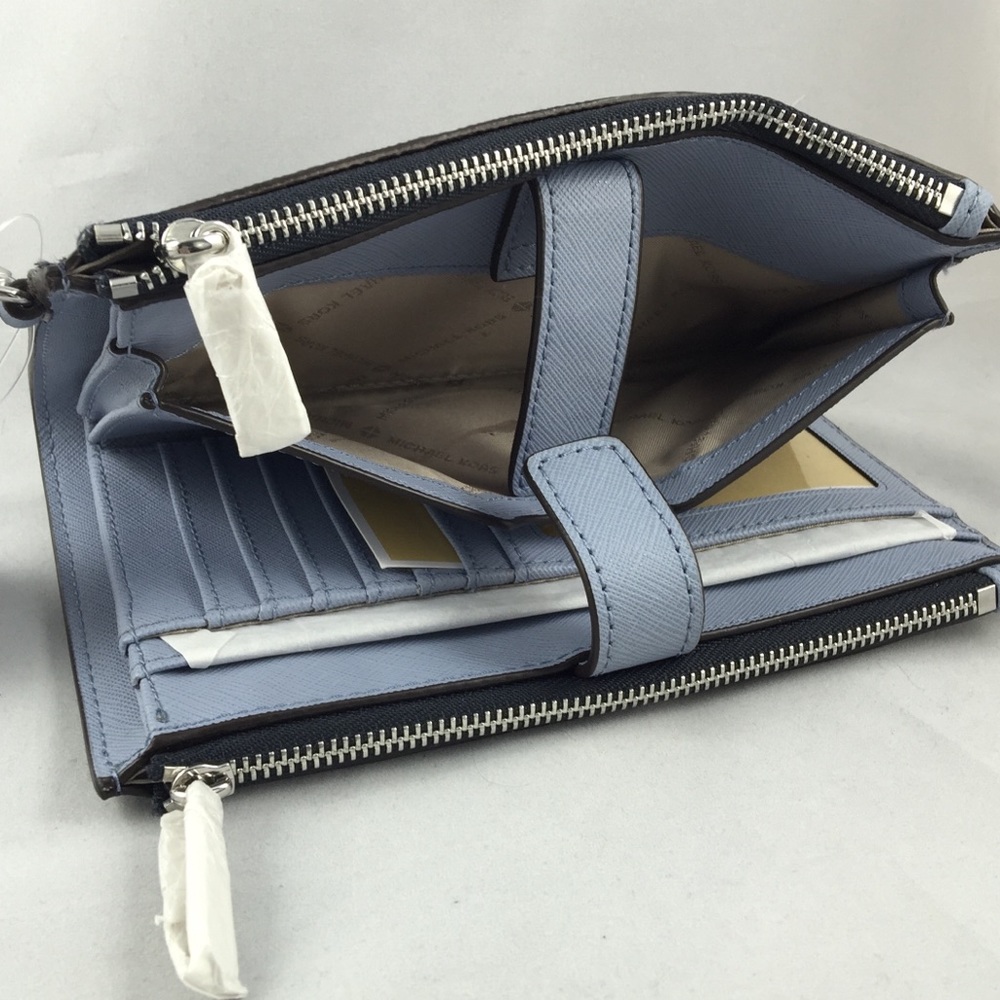 Michael Kors NEW jet set travel double zip wallet - Picture 6 of 8